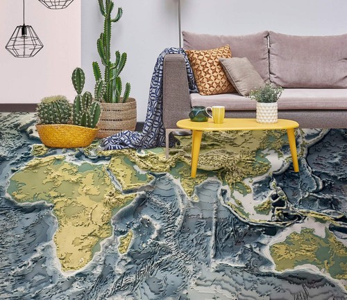 Carta parete ocean - parete, 3d